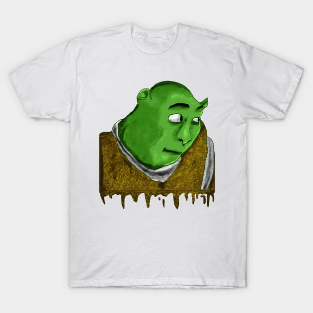 Shrek meme face T-Shirt by DeathAnarchy